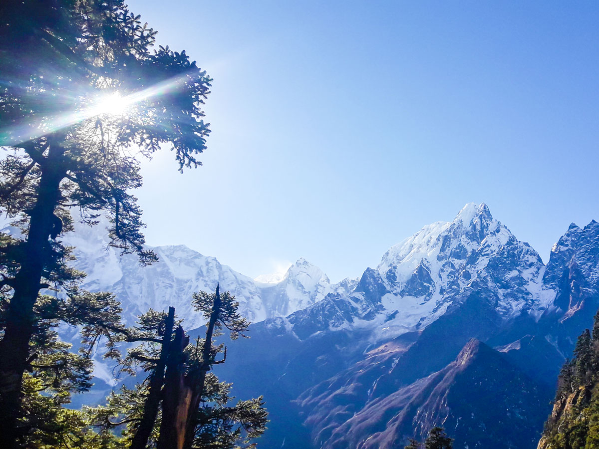 Stunning mountain views on Manaslu Circuit trek in Nepal