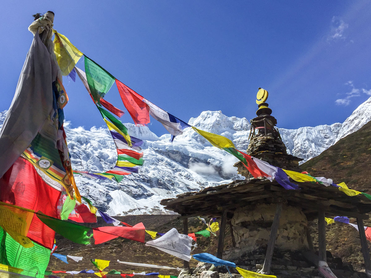 Himalayas on Manaslu Circuit trek in Nepal