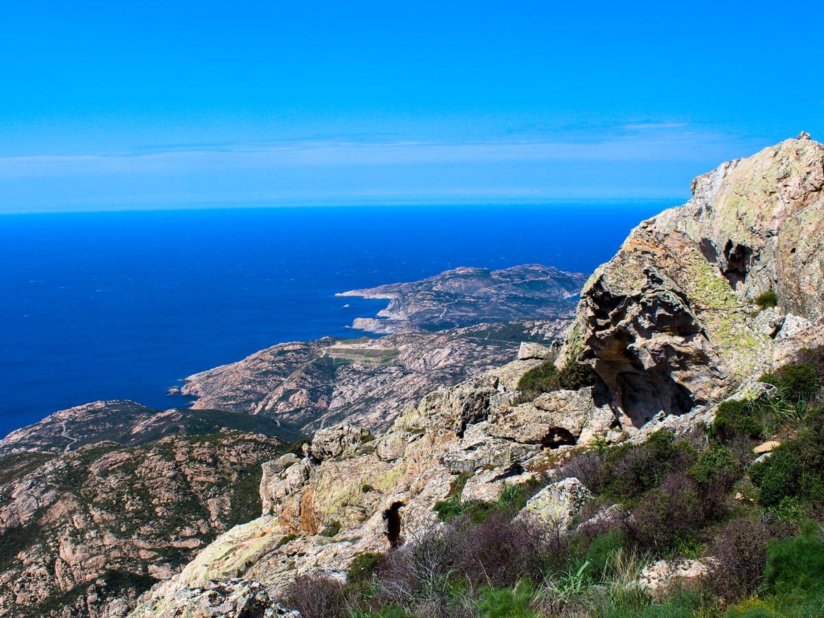 CorteCalvi trek in Corsica France has stunning views of the coast