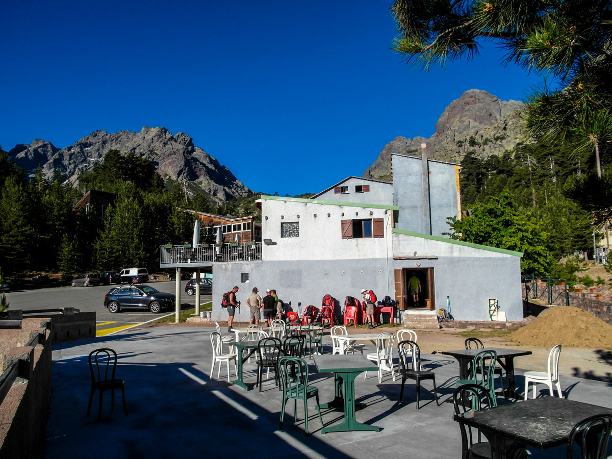 Resting time between Bonifatu and Haut Asco on GR20 trek in Corsica