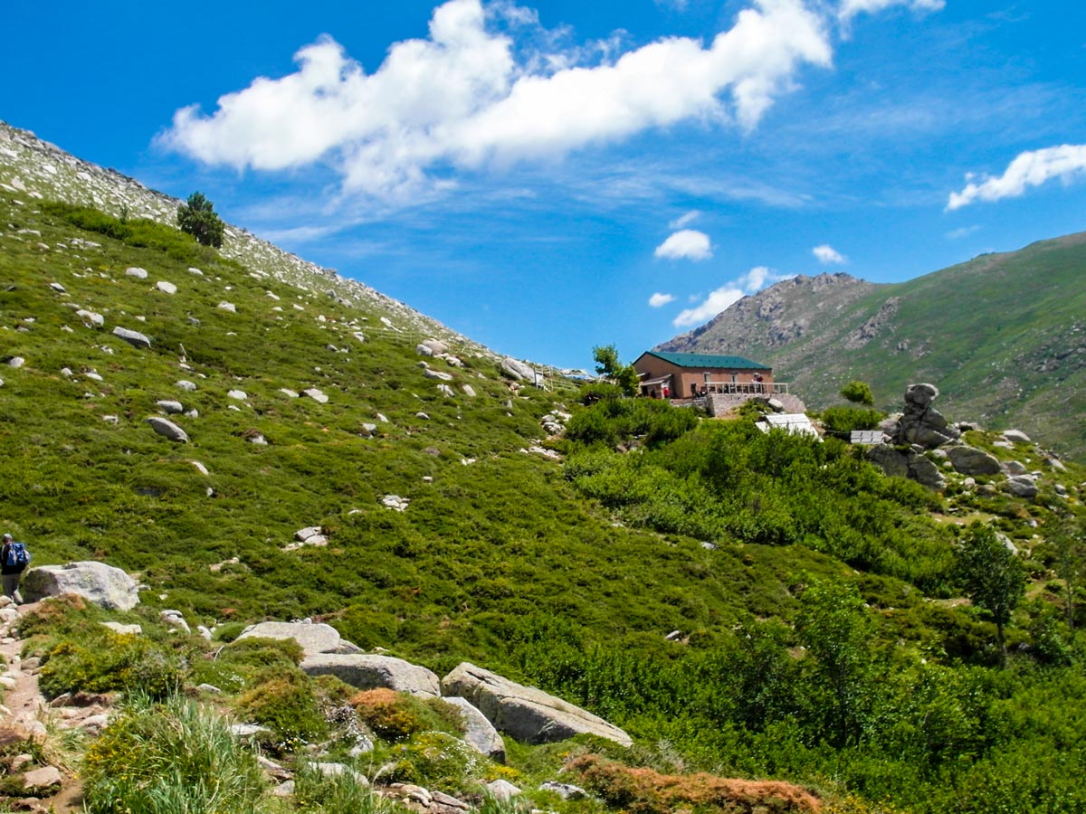 Beautiful views between Bassetta and Bacella on GR20 Trek in Corsica France