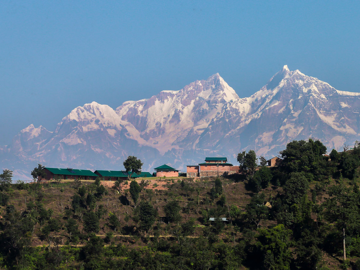 Three Mountain Lodge the Mountains on Annapurna Luxury Lodges Trek in Nepal