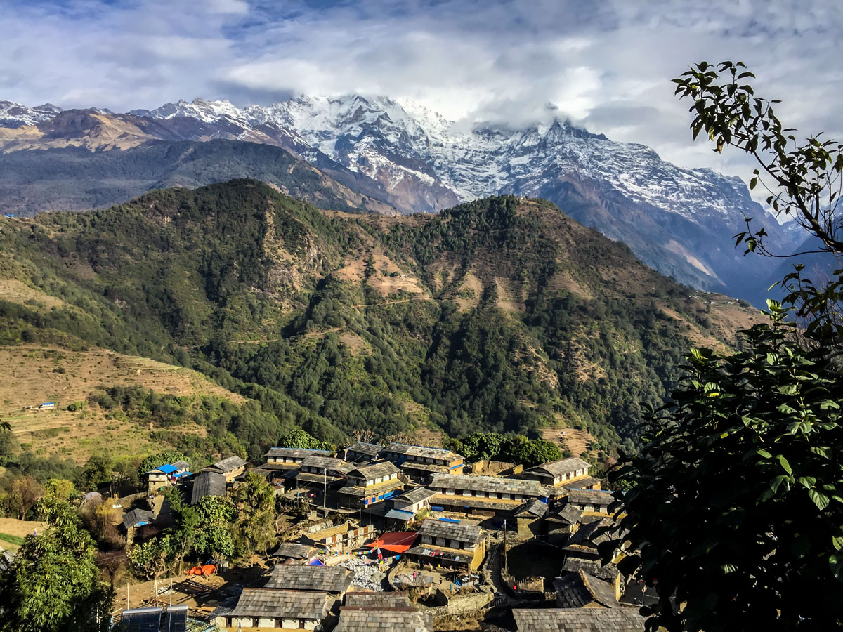 Ghandruk Village views on Annapurna Luxury Lodges Trek in Nepal