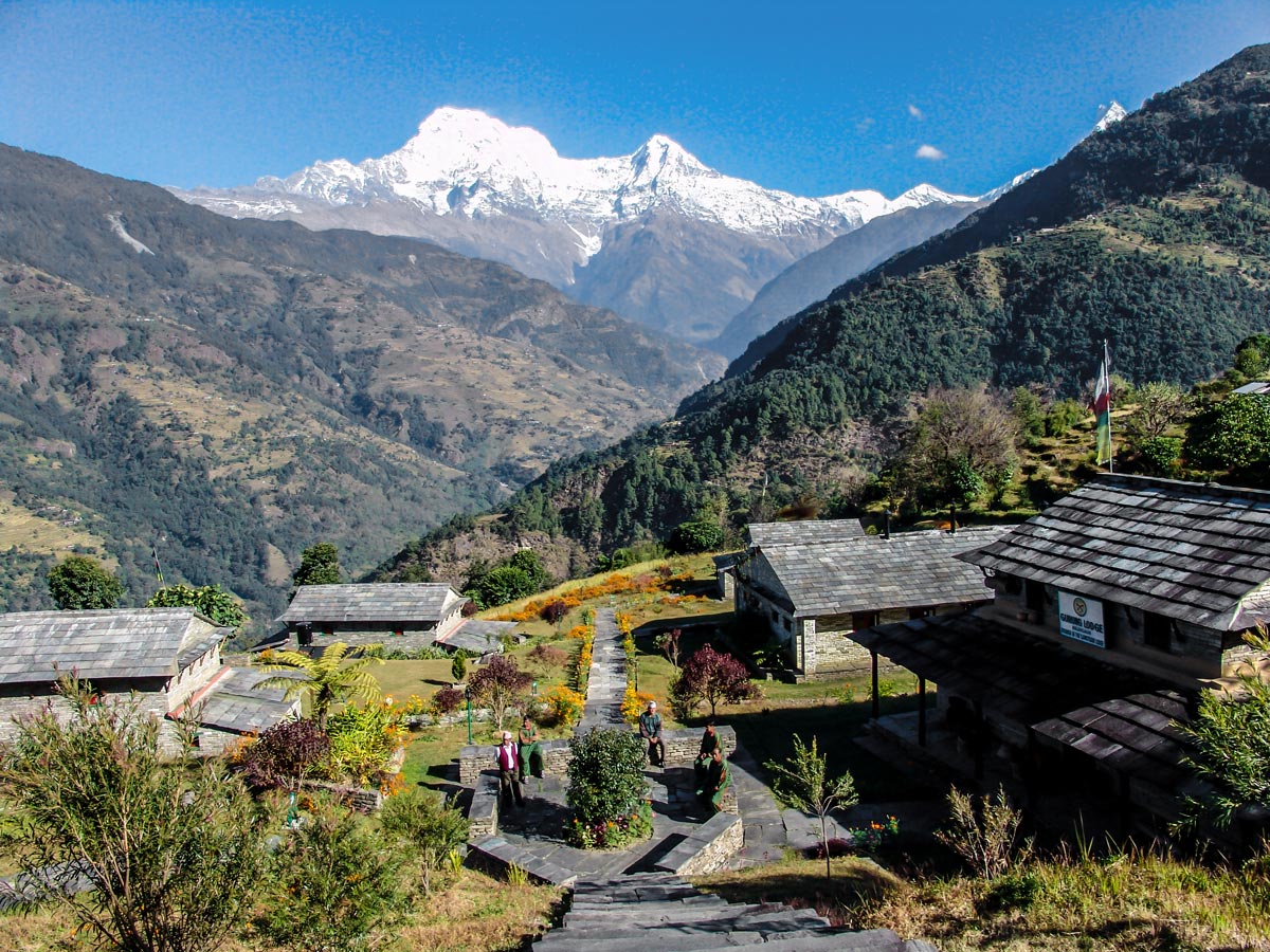 Gurung Lodge views on Annapurna Luxury Lodges Trek in Nepal