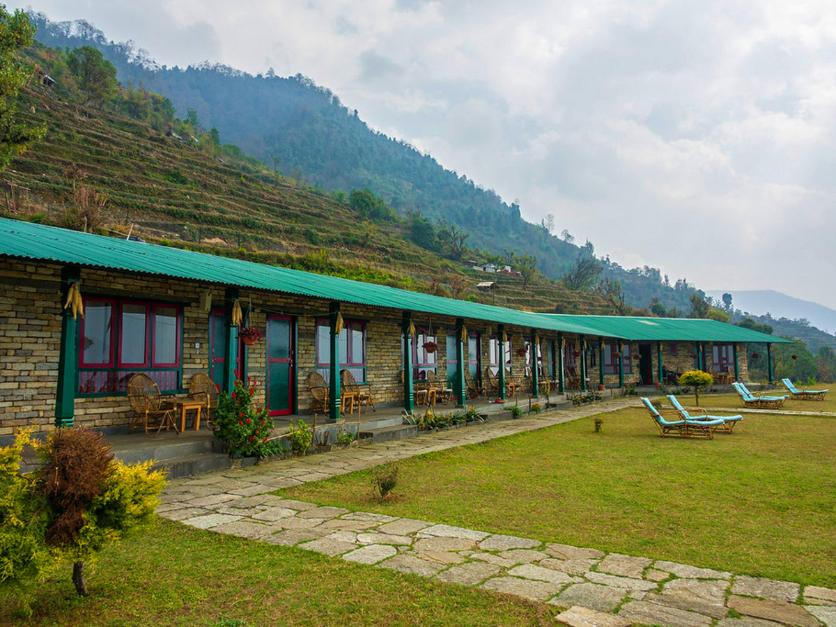 Beautiful views at La Bee Lodge Landruk on Annapurna Luxury Lodges Trek in Nepal