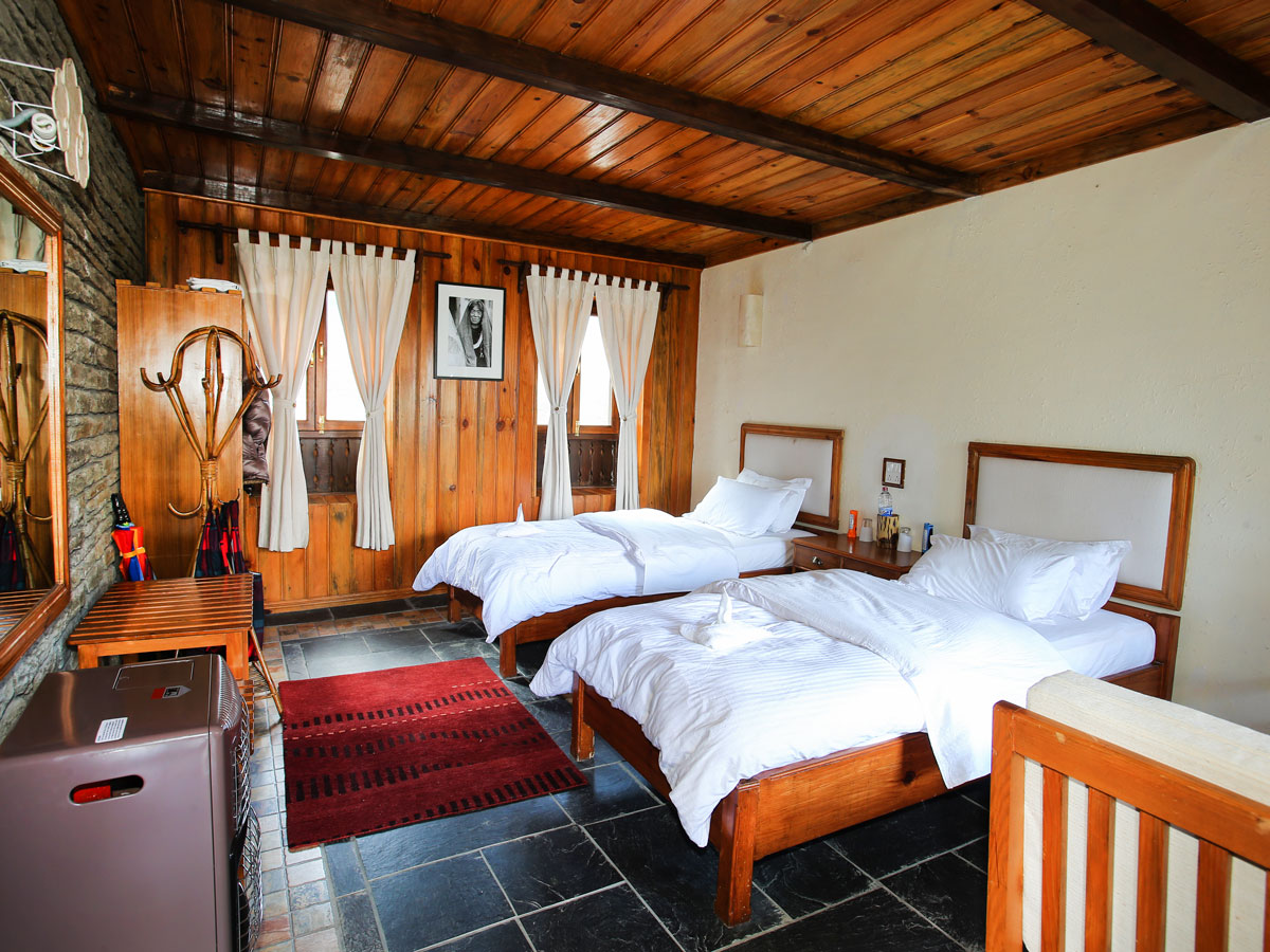 Room at Mala Lodge on Annapurna Luxury Lodges Trek in Nepal