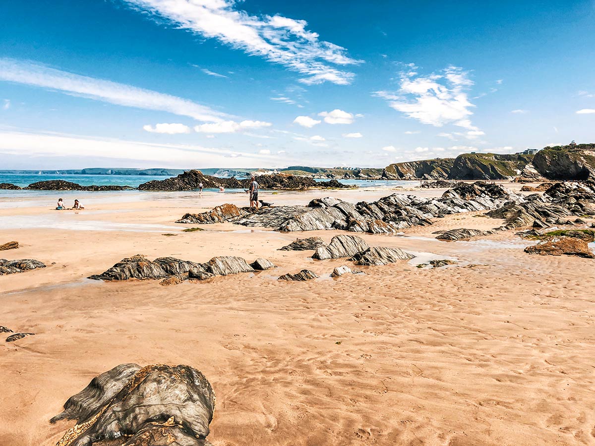 South West Coast Path walking tour includes visiting beautiful beaches of Newquay