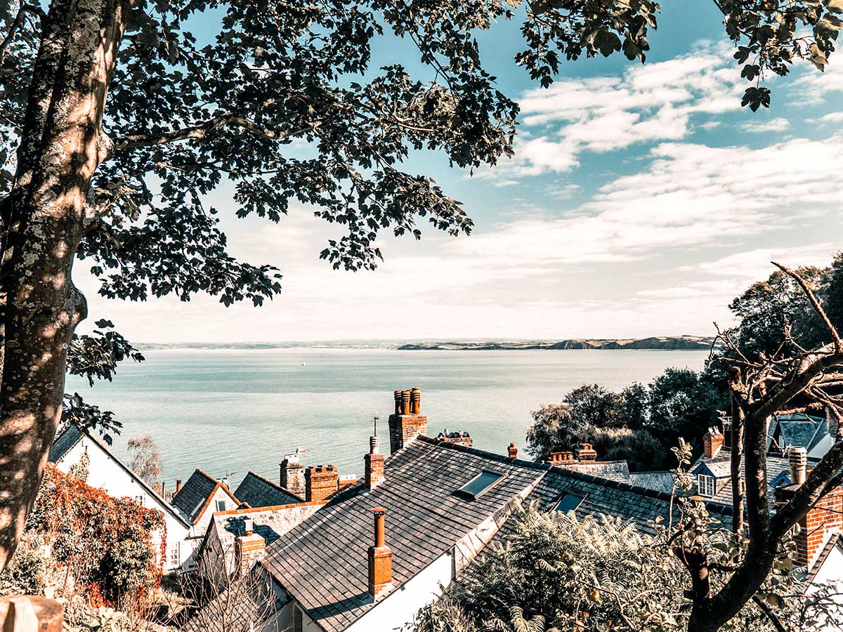 Beauitful Clovelly views on South West Coast Path Somerset and Devon walking tour