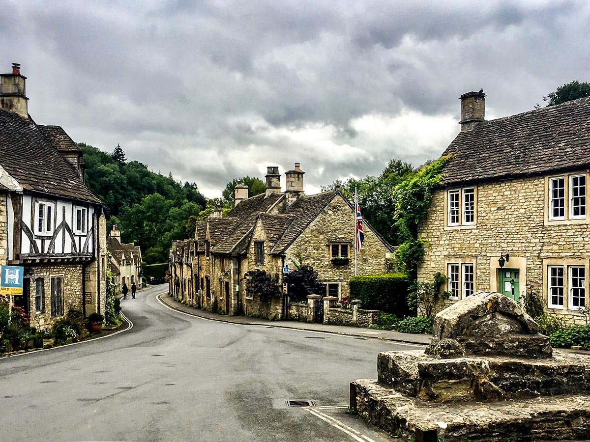 Castle Combe as seen on Stratford to Bath Cycling Tour