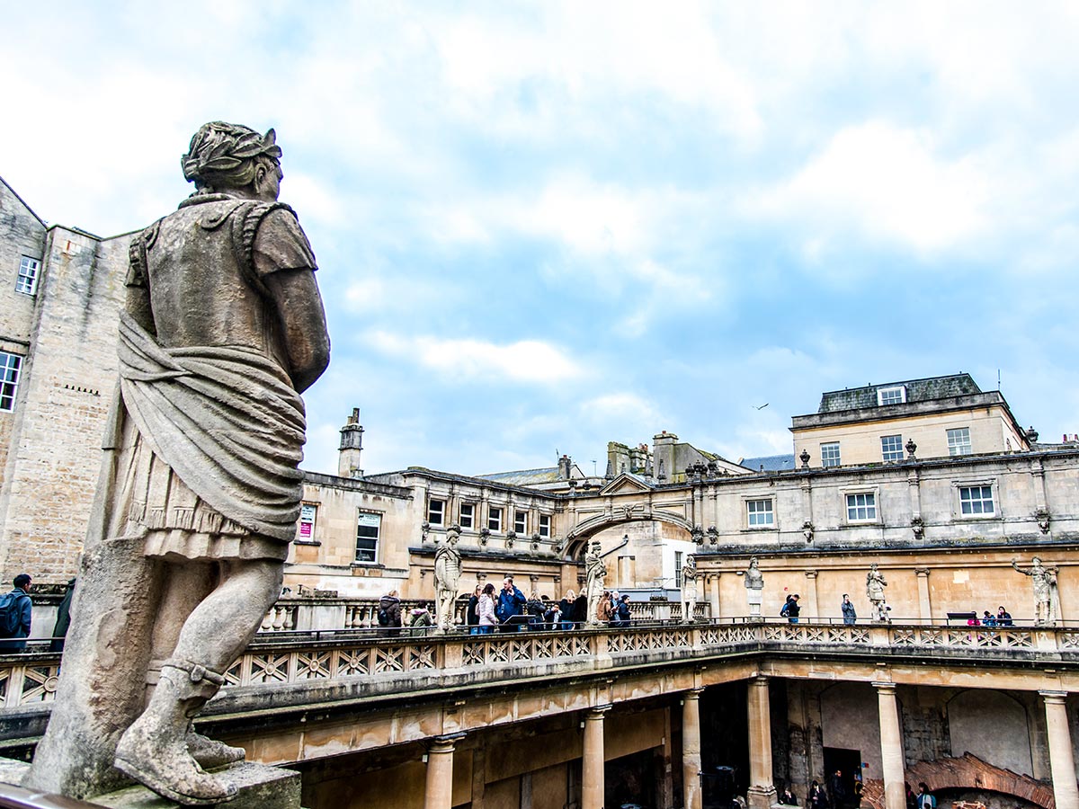 Stratford to Bath Cycling Tour ends at Bath where you have a chance to visit the Roman Baths