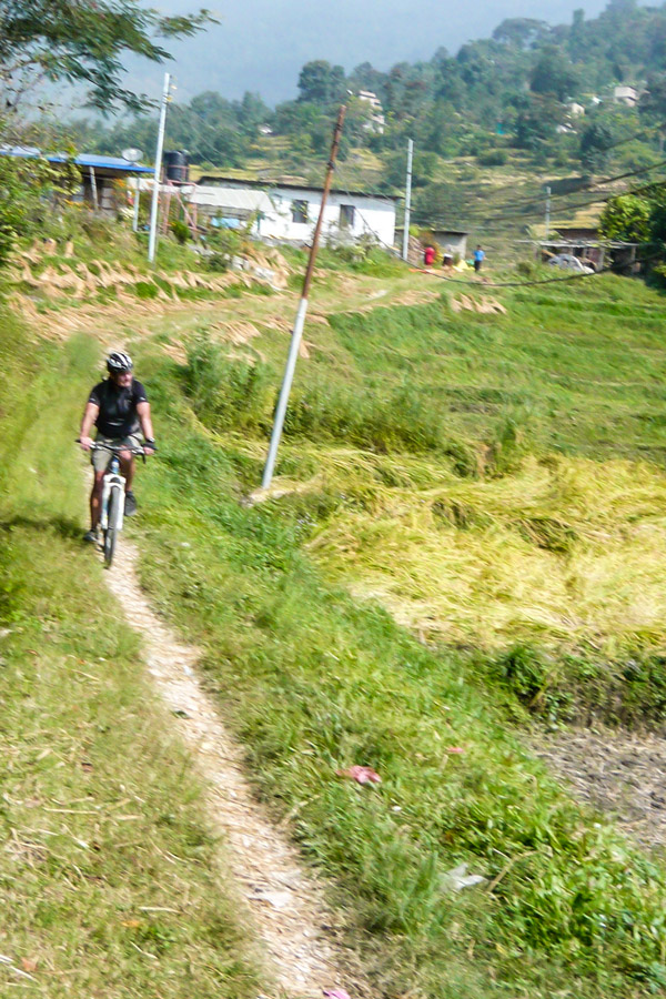 Comfortable path of Biking around Kathmandu Tour in Nepal