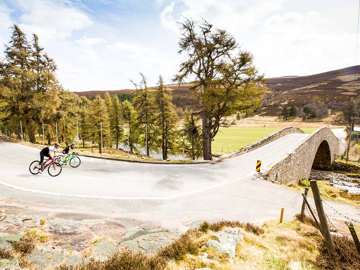 Beauitful wilderness of the Scotland seen on Road Cycling tour from Inverness to Edinburgh