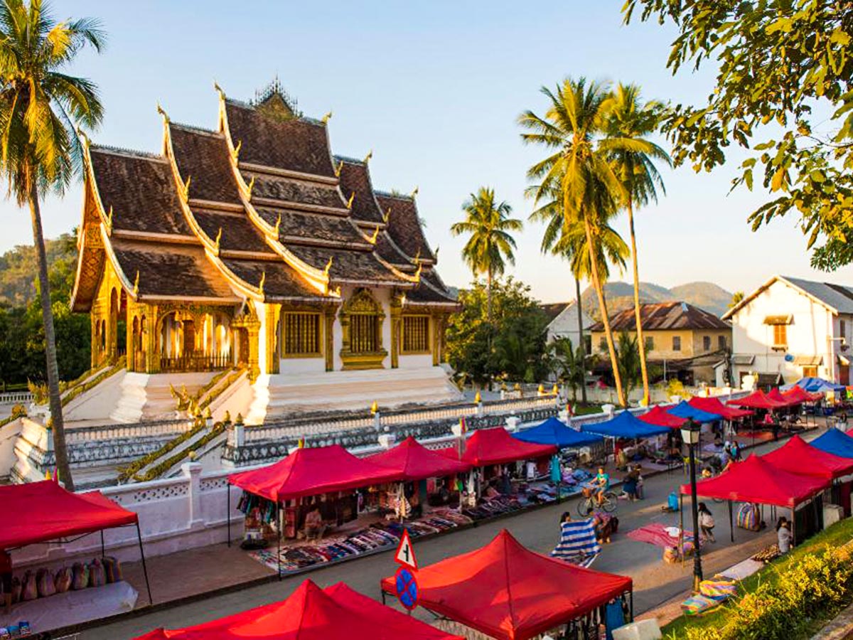 Cycling Up North to Laos in Vietnam include visiting the beautiful Luang Prabang