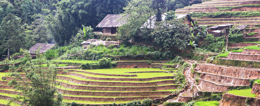 Cycling up to Laos in Vietnam