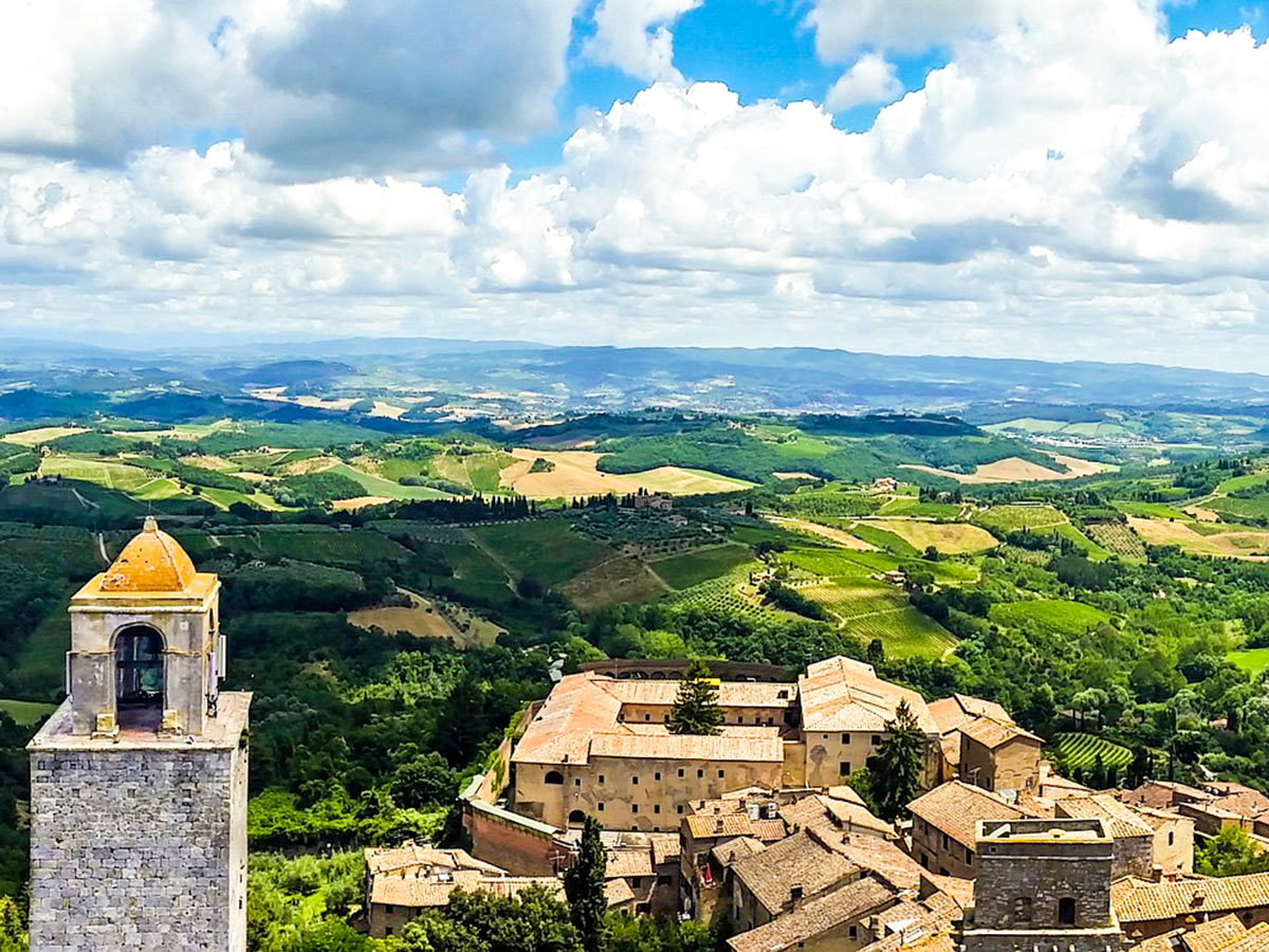 Panoramic view of San Gimignano Italy