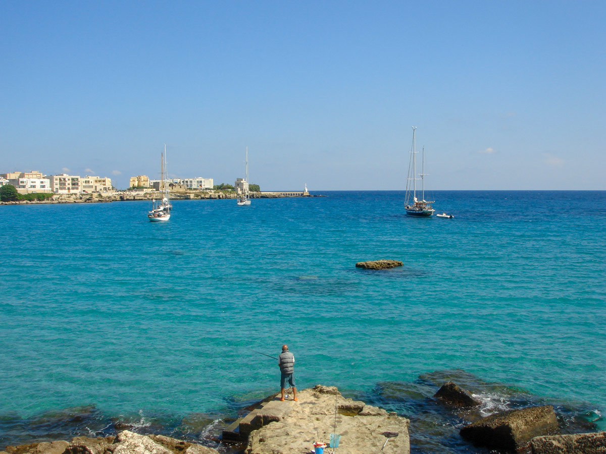 Beautiful coastal views of Puglia Otranto Italy