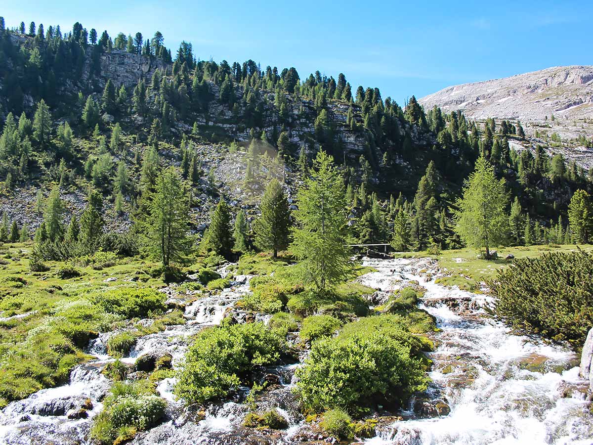 Wide creek, seen on Self guided Alto Adige Dolomites Walking Tour Italy