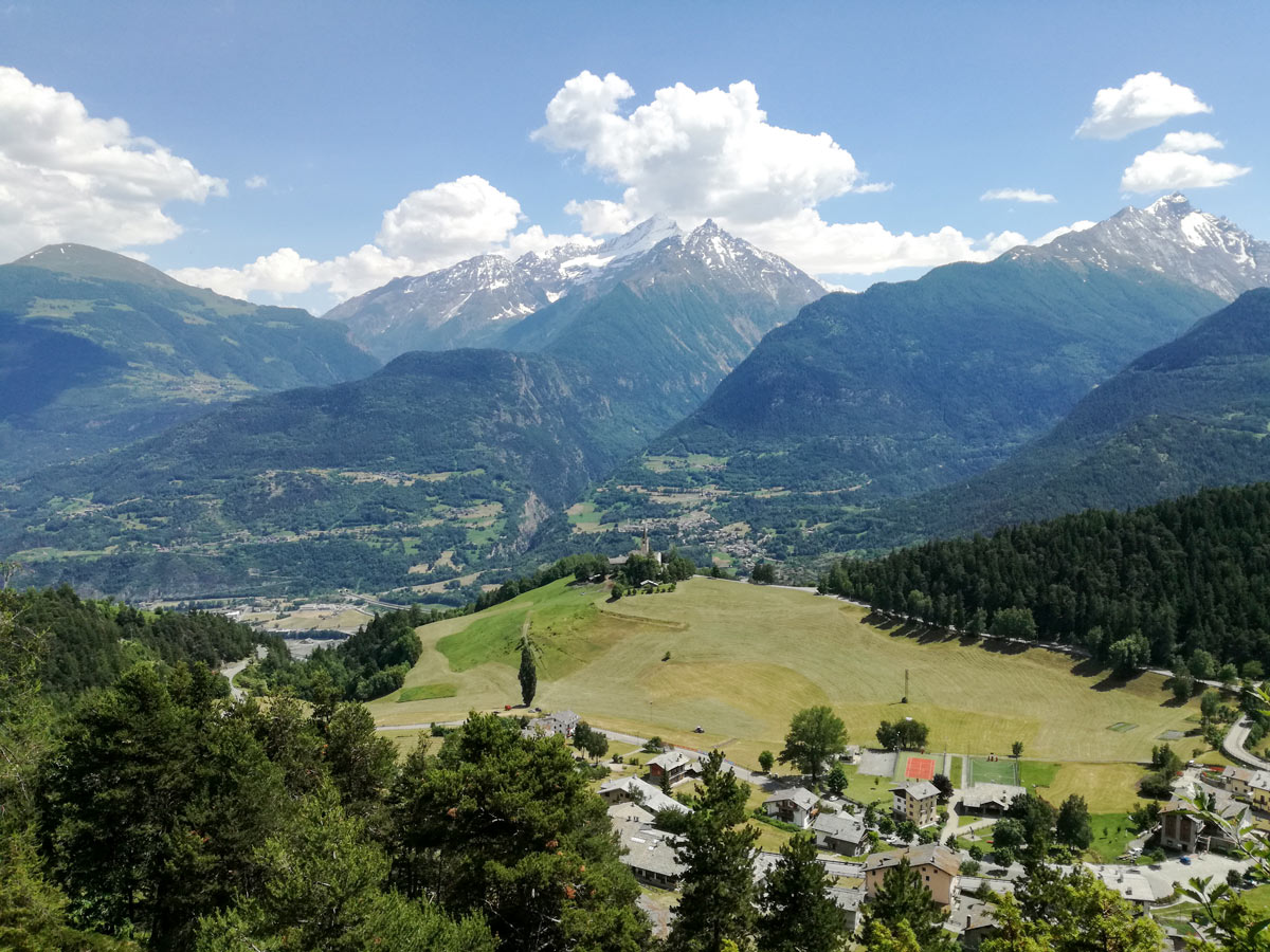 Beautiful views of the Aosta Valley