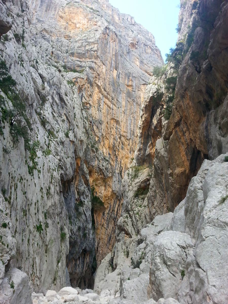 Rocky views seen on walking the Sardinia Island in Italy