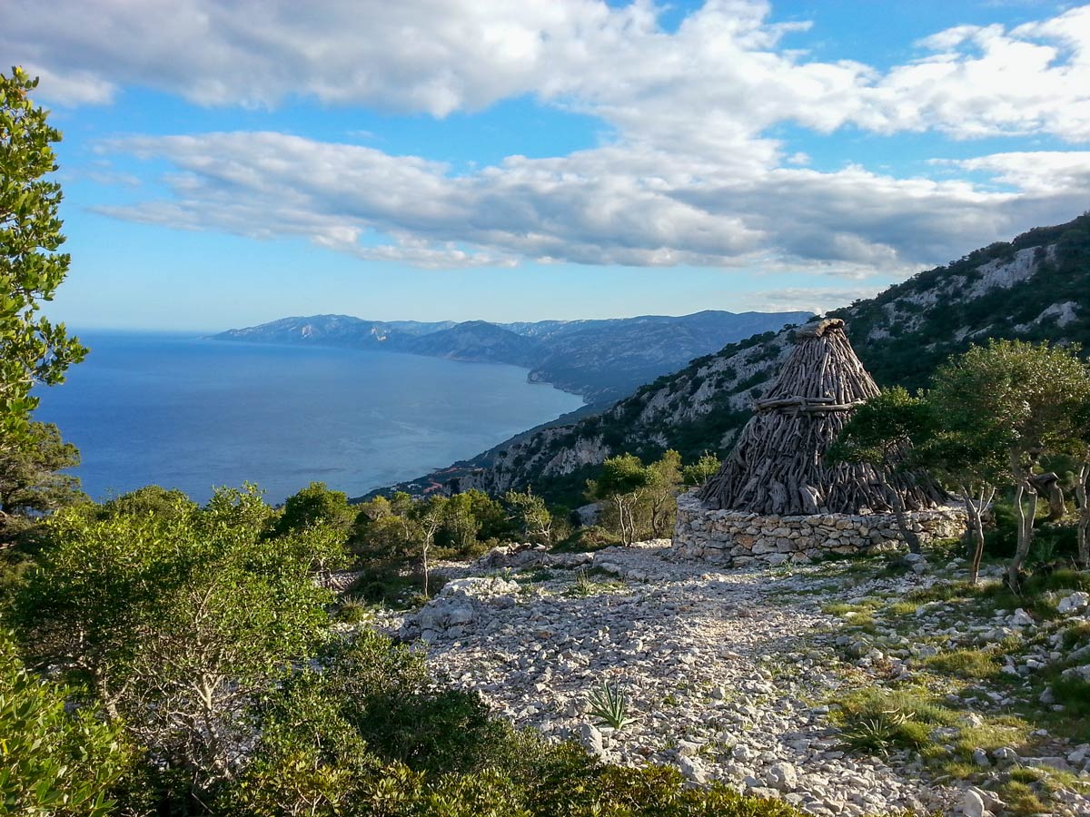 Panoramic view of Self guided walk in Sardinia Italy