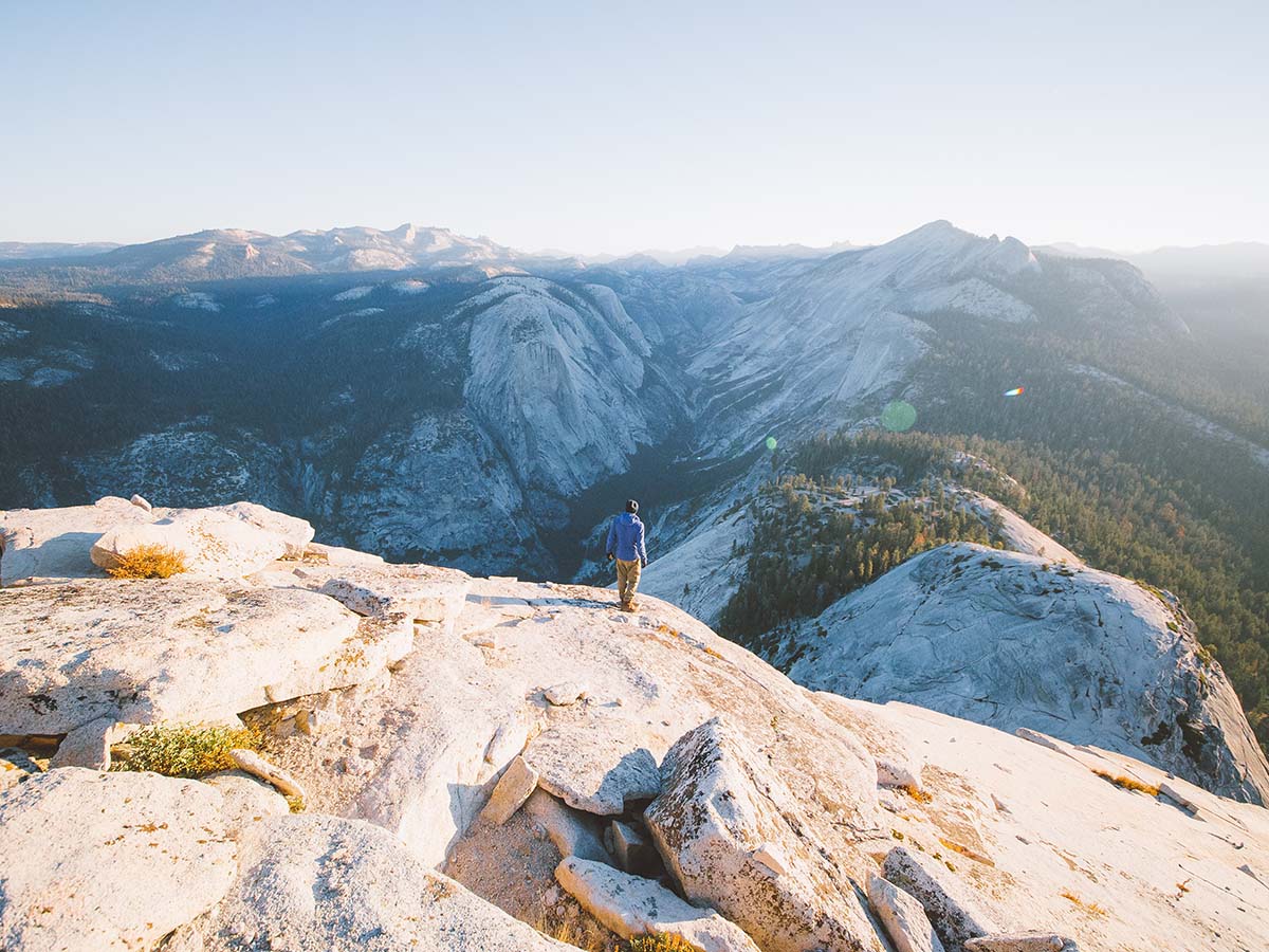 Hiker on the Half Dome