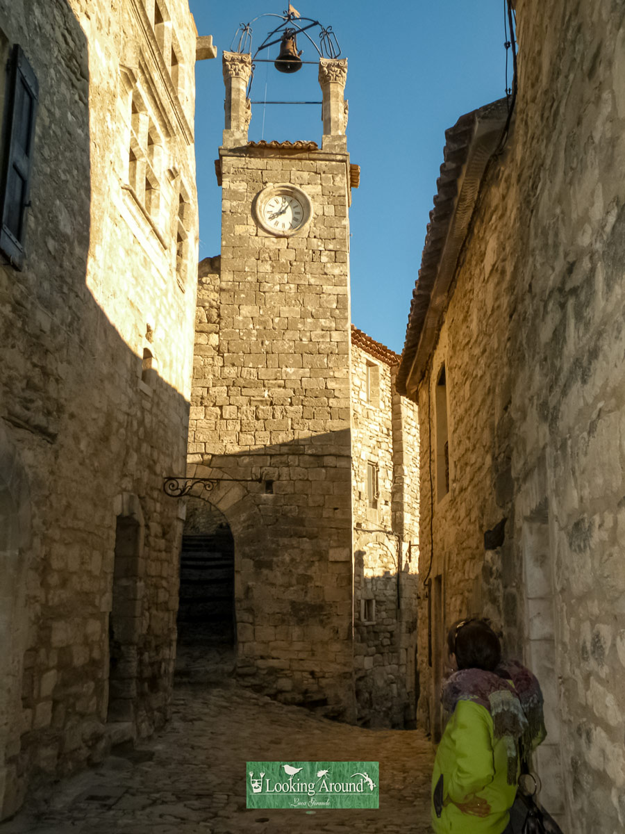 Old clock belltower seen along Luberon tour trekking in France