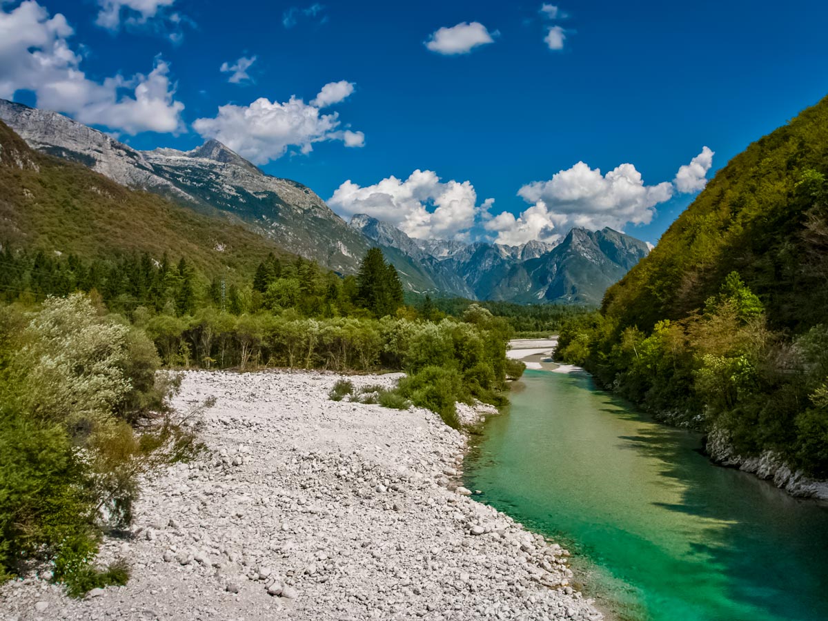 Scenic bovec mountain bike soca valley slovenia