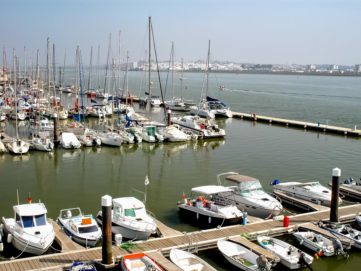 Road biking in Portugal adventure tour Marina Ayamonte boats sailboats