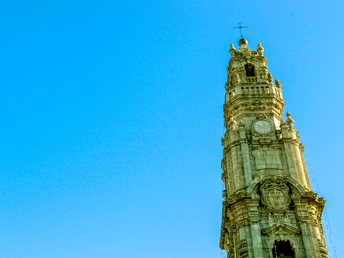 Minho and Porto church clock tower family bike riding tour Minho Portugal