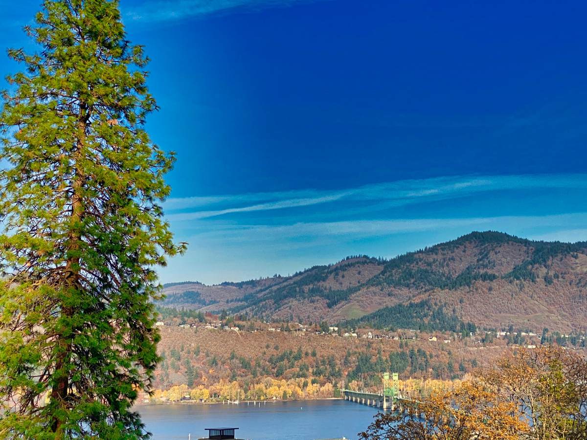 Beautiful bridge over the Hood River