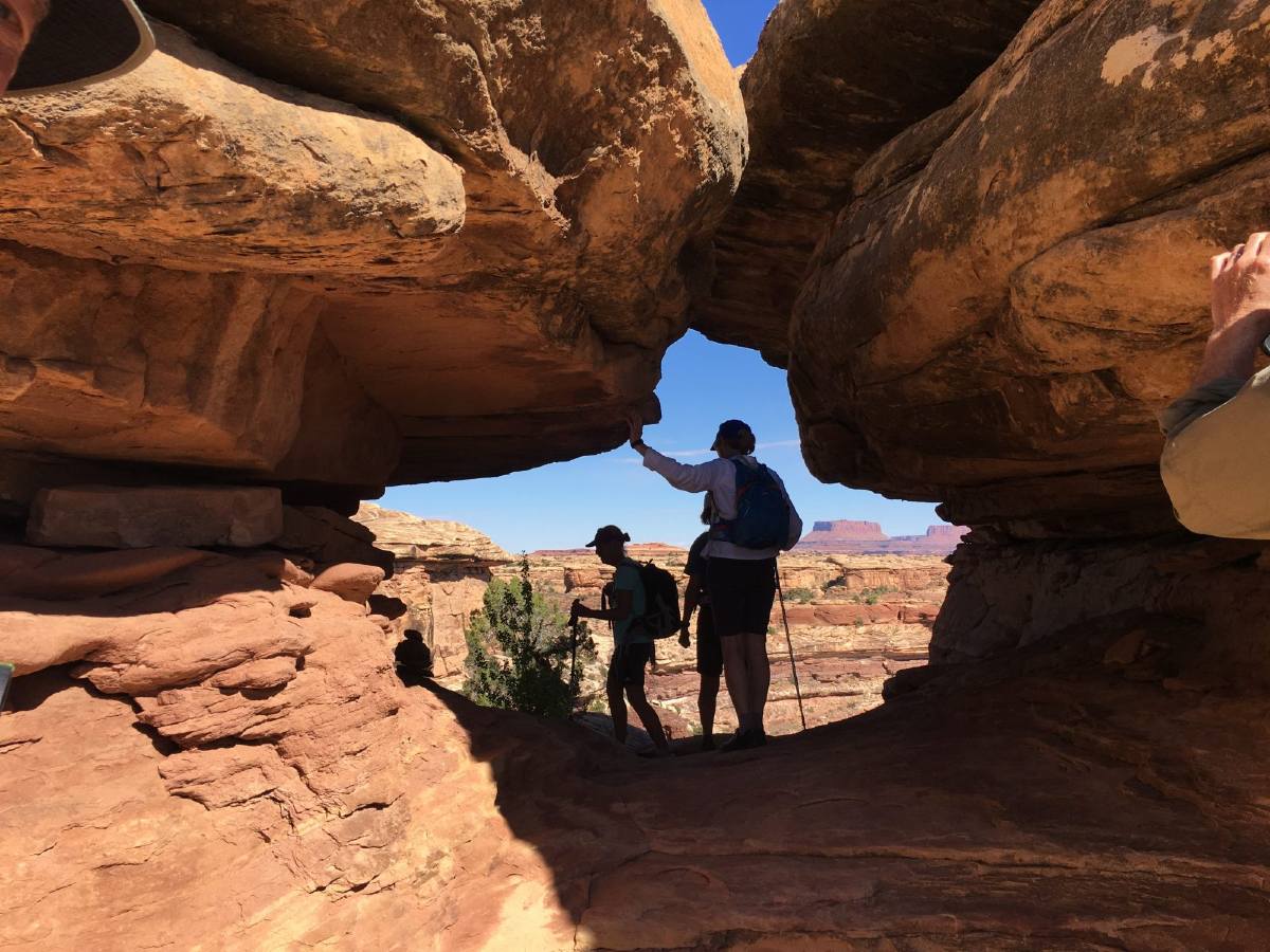 Hikers in the Arches National Park