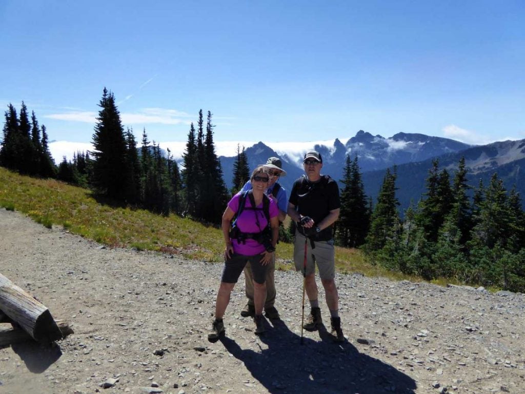 6-Day Guided Mount Rainier Hiking Adventure - 1200x900 07 Hikers Posing In Mt Rainier National Park 1024x768