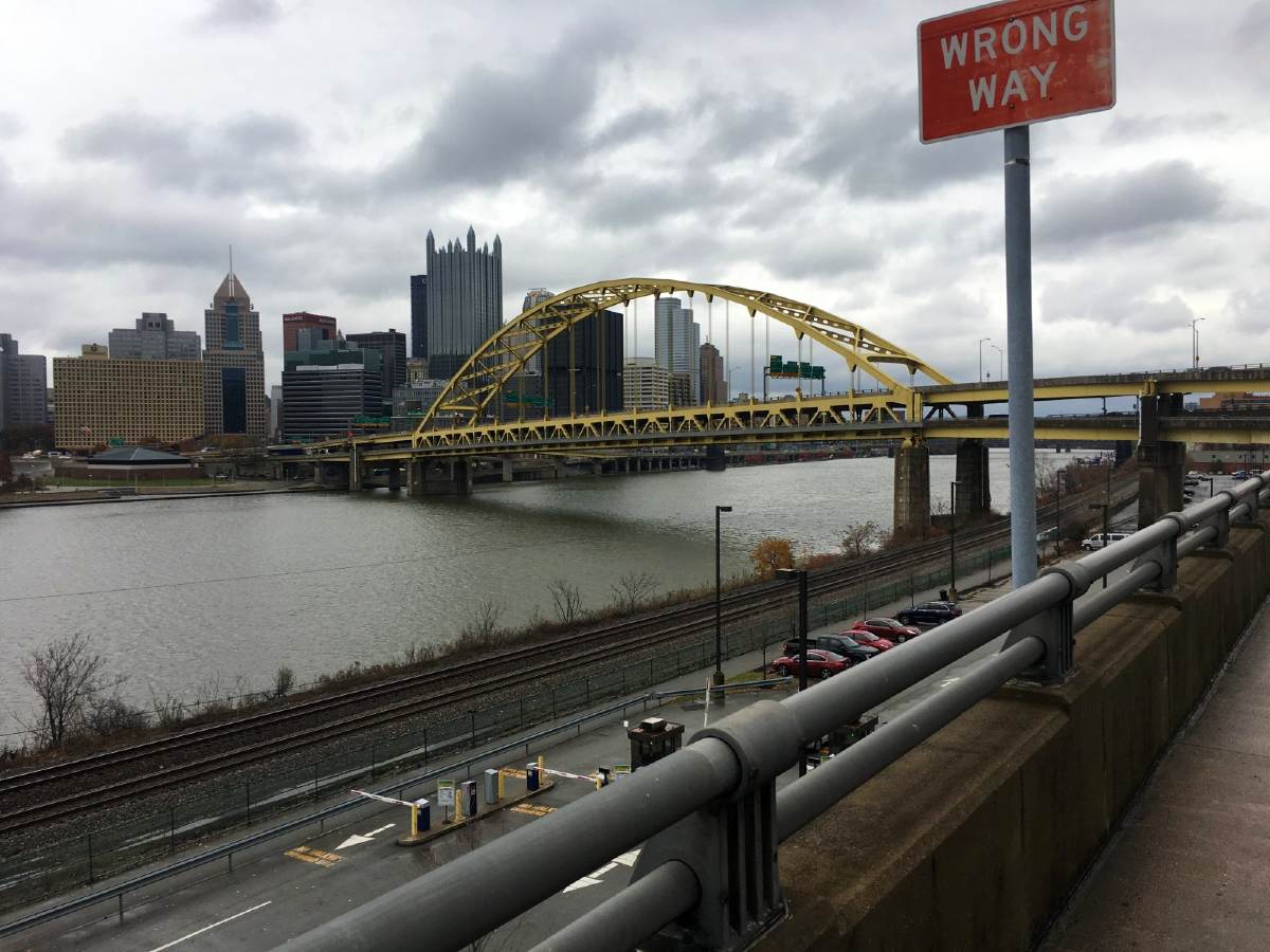 Pittsburg in Pennsylvania, as seen on guided Great Allegheny Passage