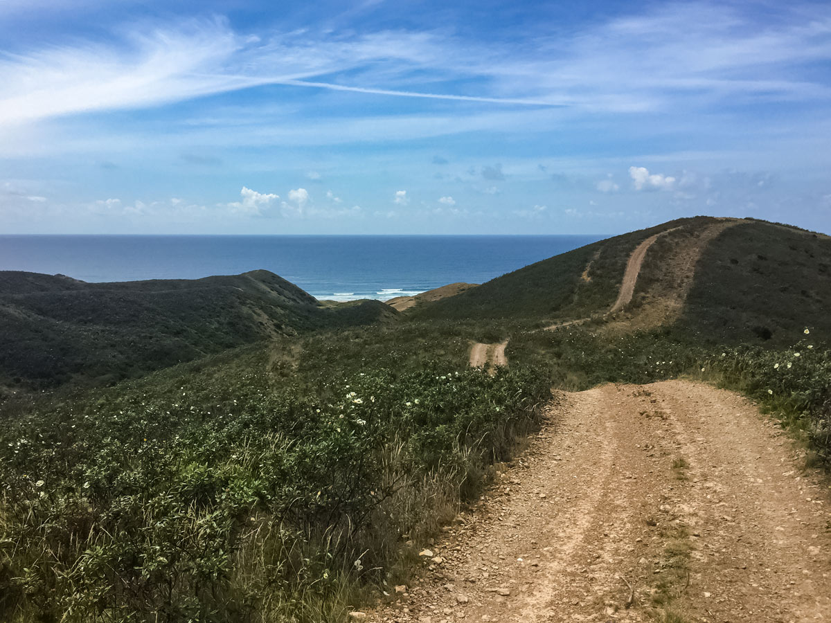 Dirt roads walking biking paths Algarve exploring Portugal coast walking tour