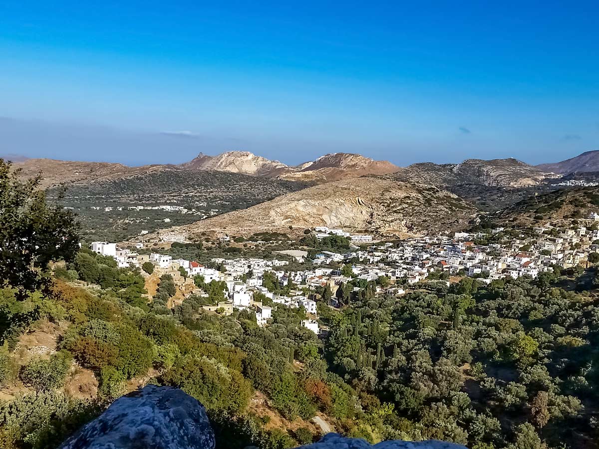 Exploring mediterranean cities Naxos and Santorini Greece