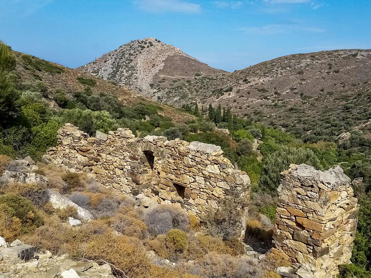 Greek ruins hiking exploring Naxos and Santorini Greece