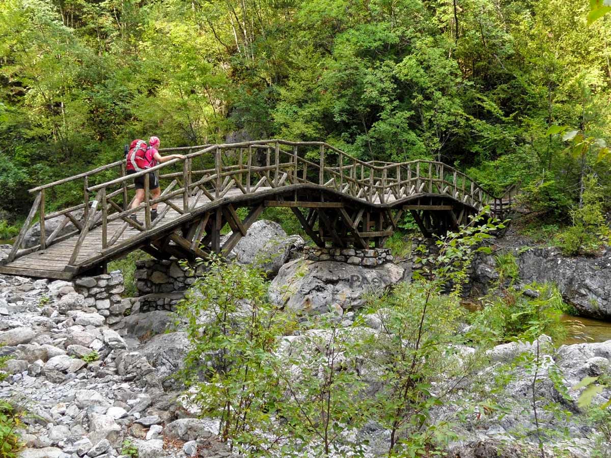 Hiking valleys mountains rivers Litochoro Olympus hike exploring Greece