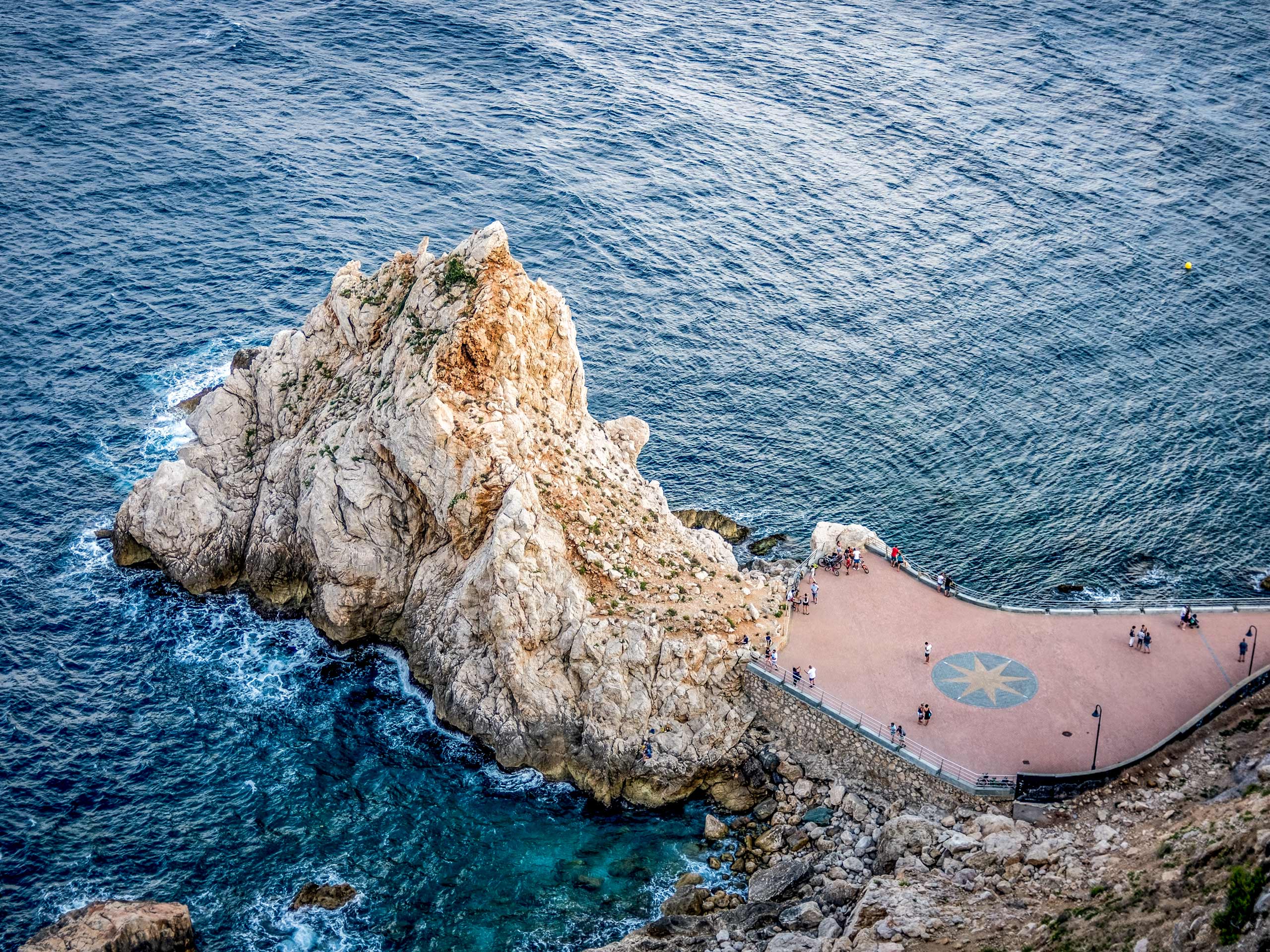 Natural peninsula walkway LEstartit bays Spain