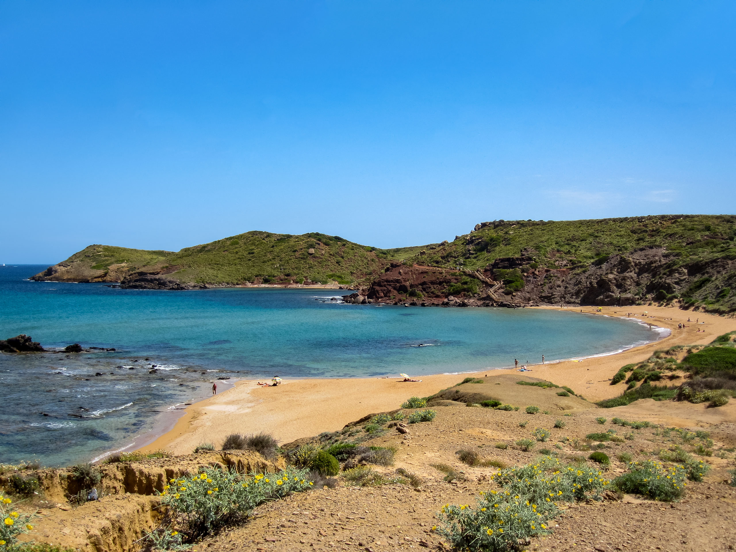 Menorca beach ocean walking tour Menorca Spain