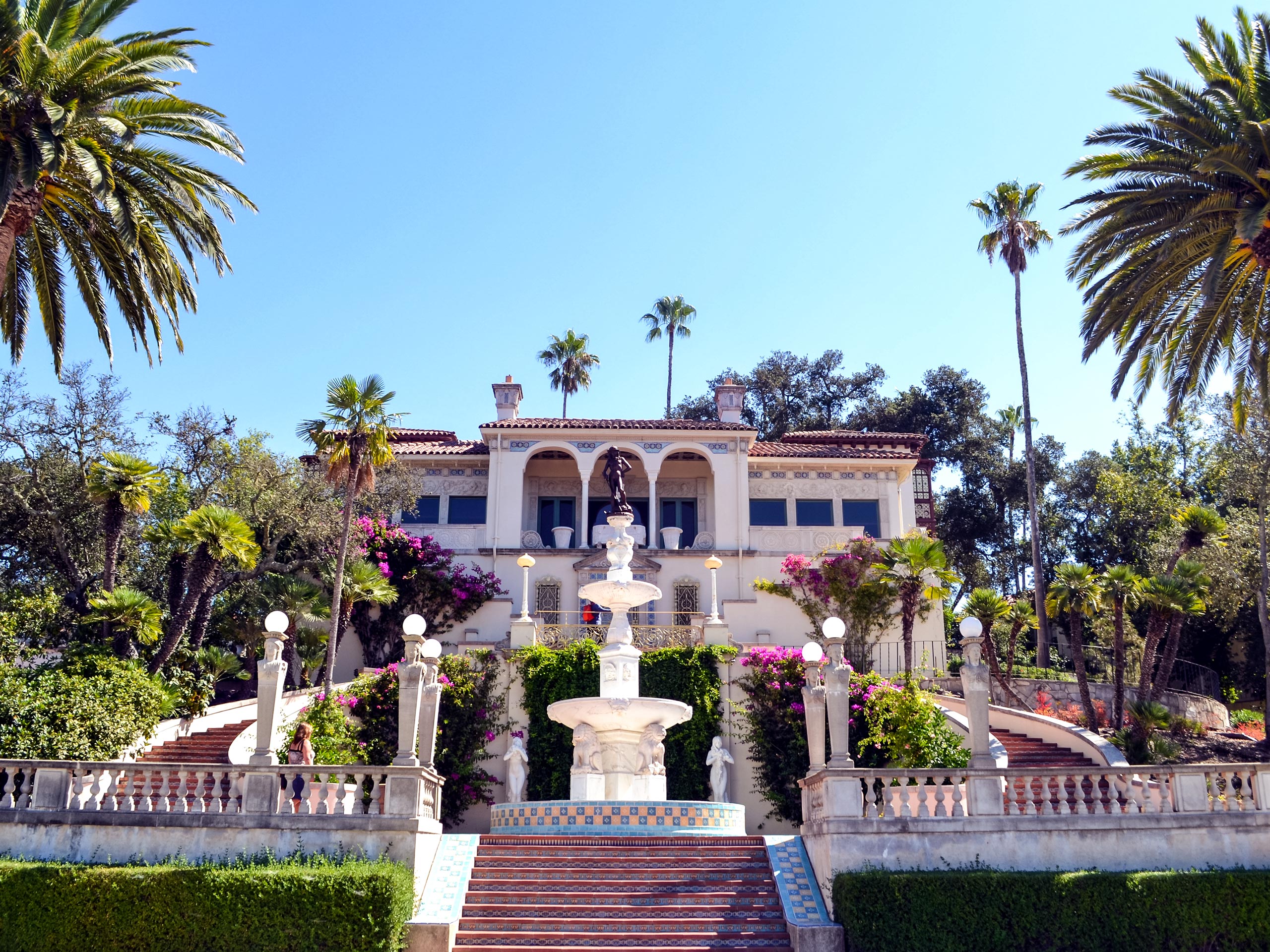 Hearst castle historic monument San Simeon California road biking adventure