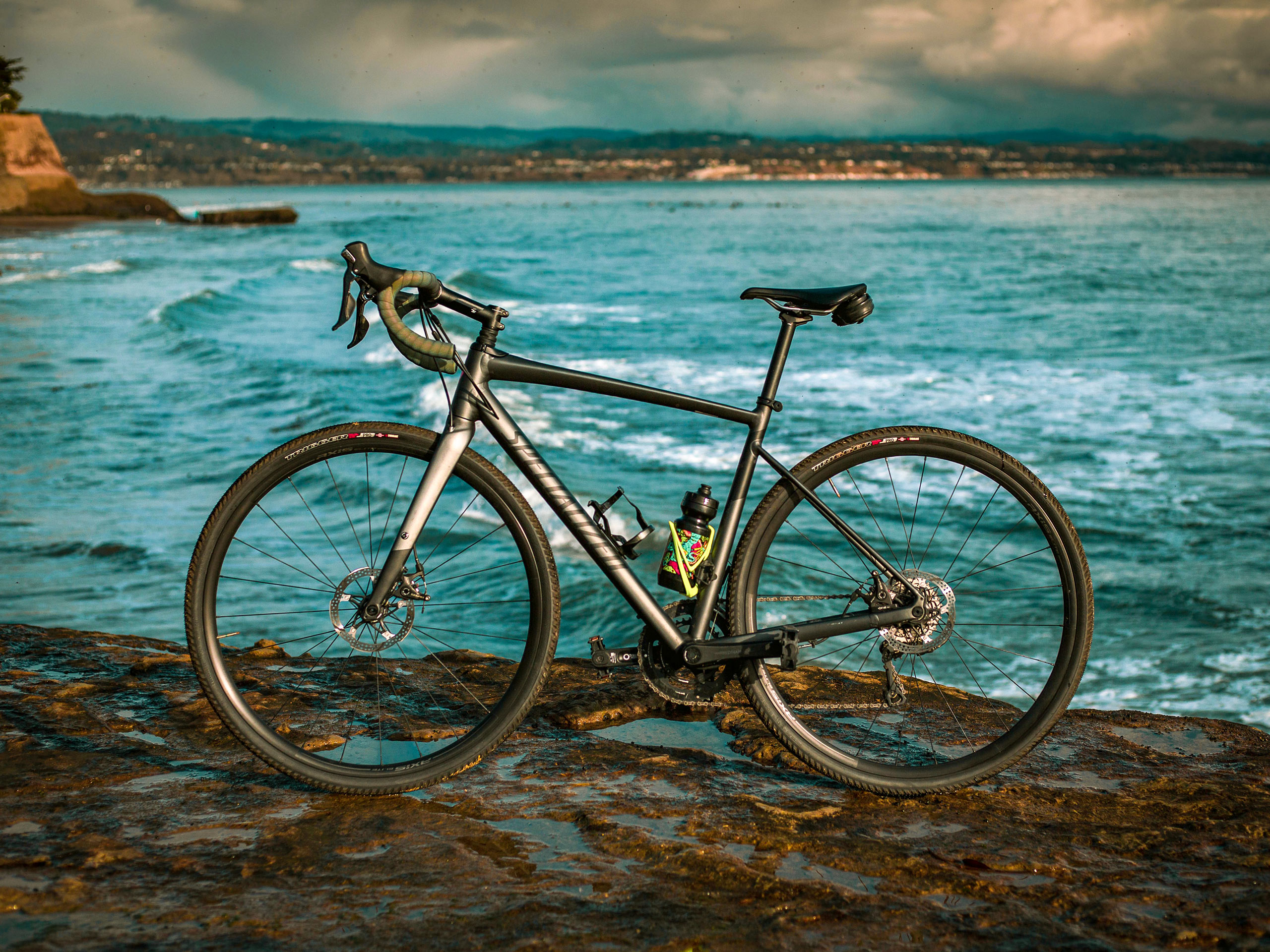 Bike by the Pacific ocean Santa Cruz California road biking adventure