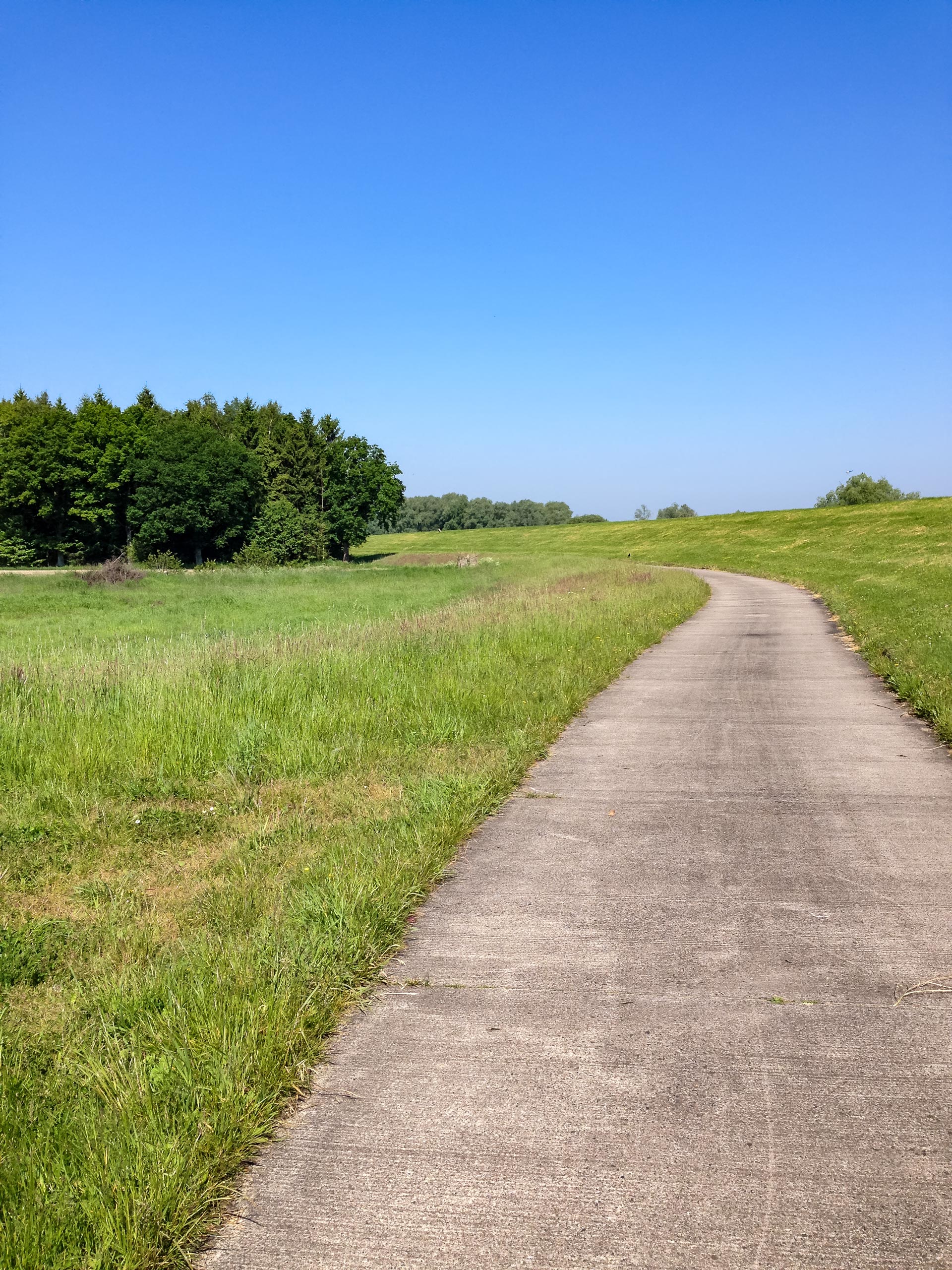 Elbreradweg shortly after Lauenburg Germany