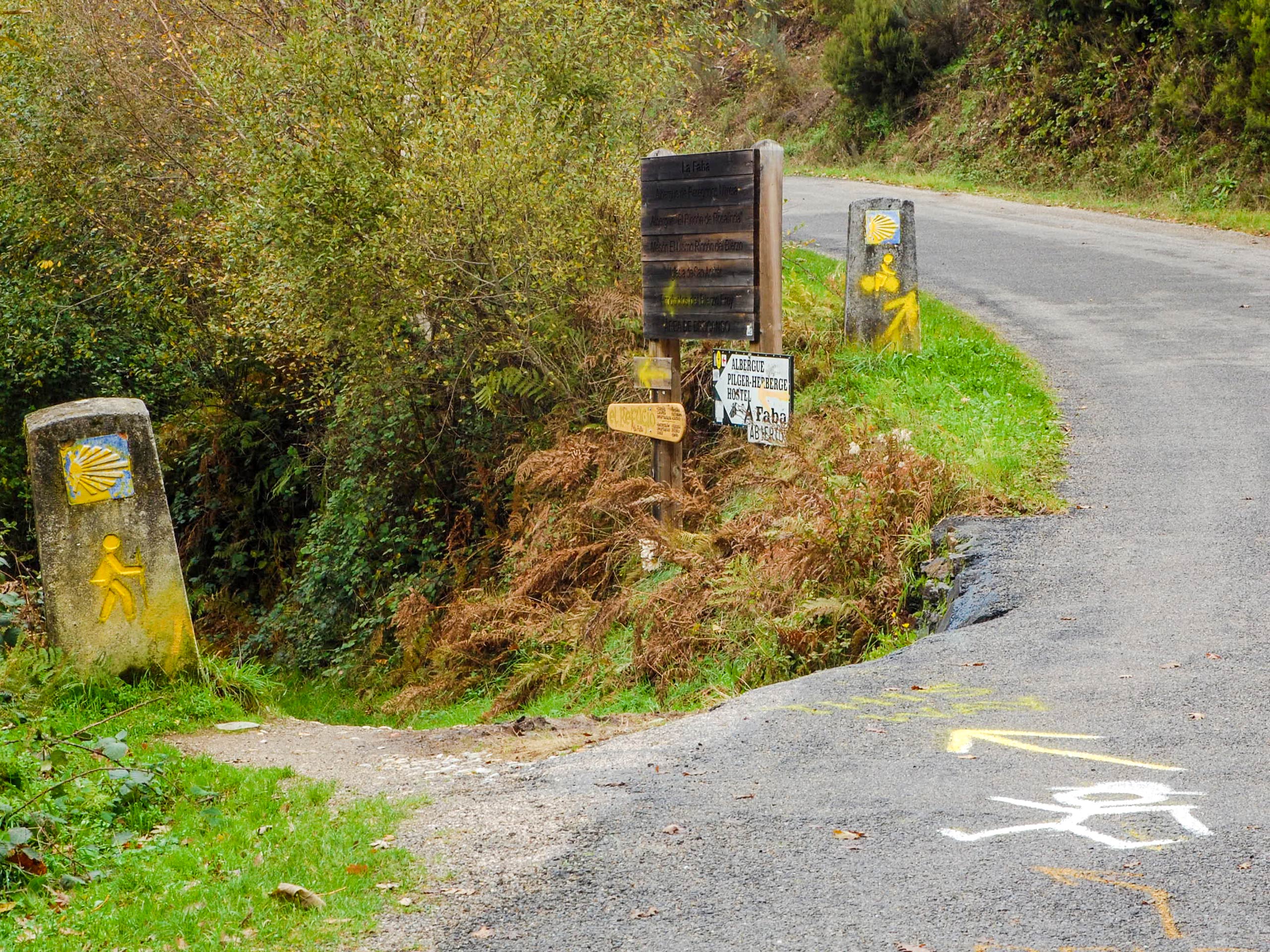 Complicated crossings on the St James Way