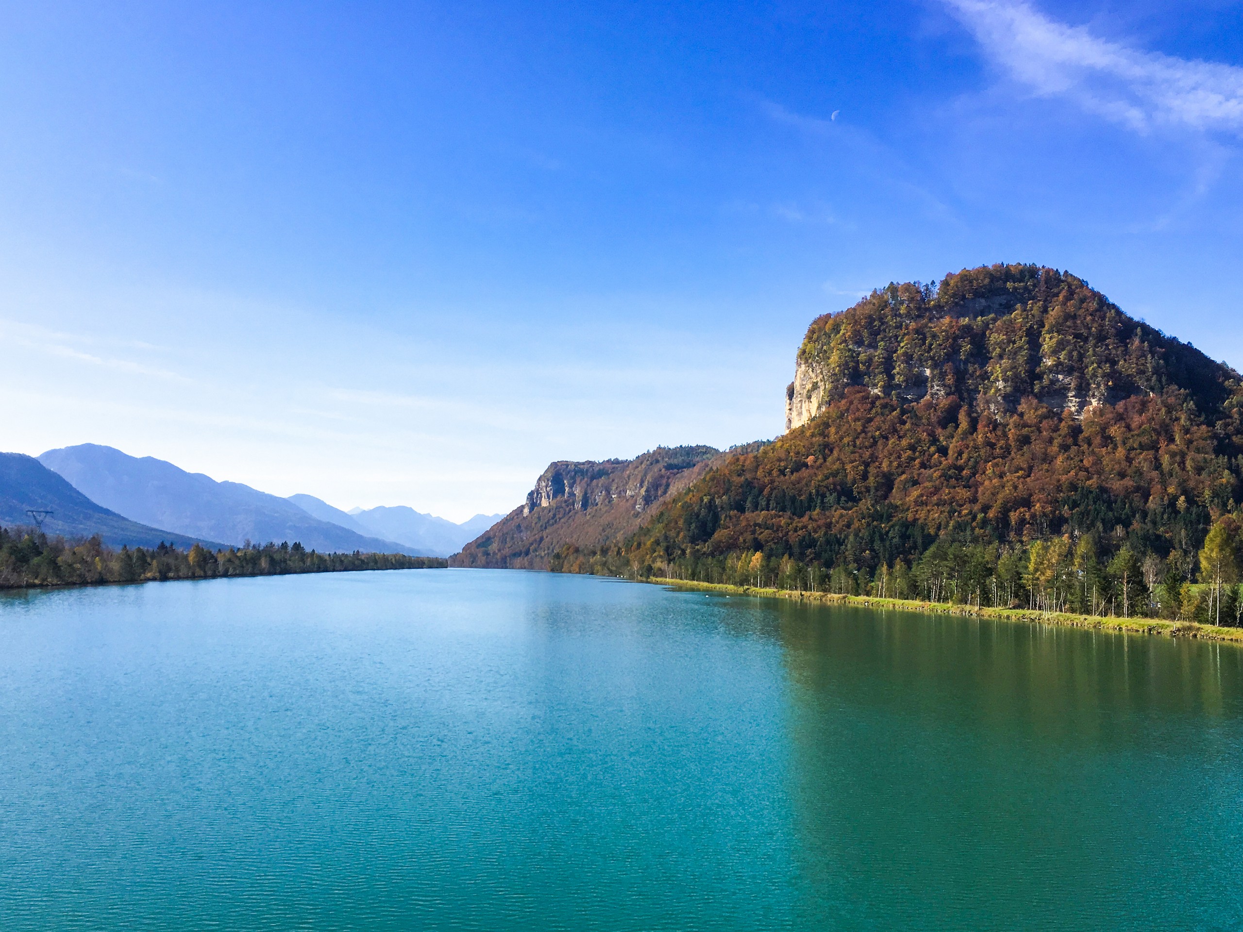 Beautiful river near the Drau Cycling Path