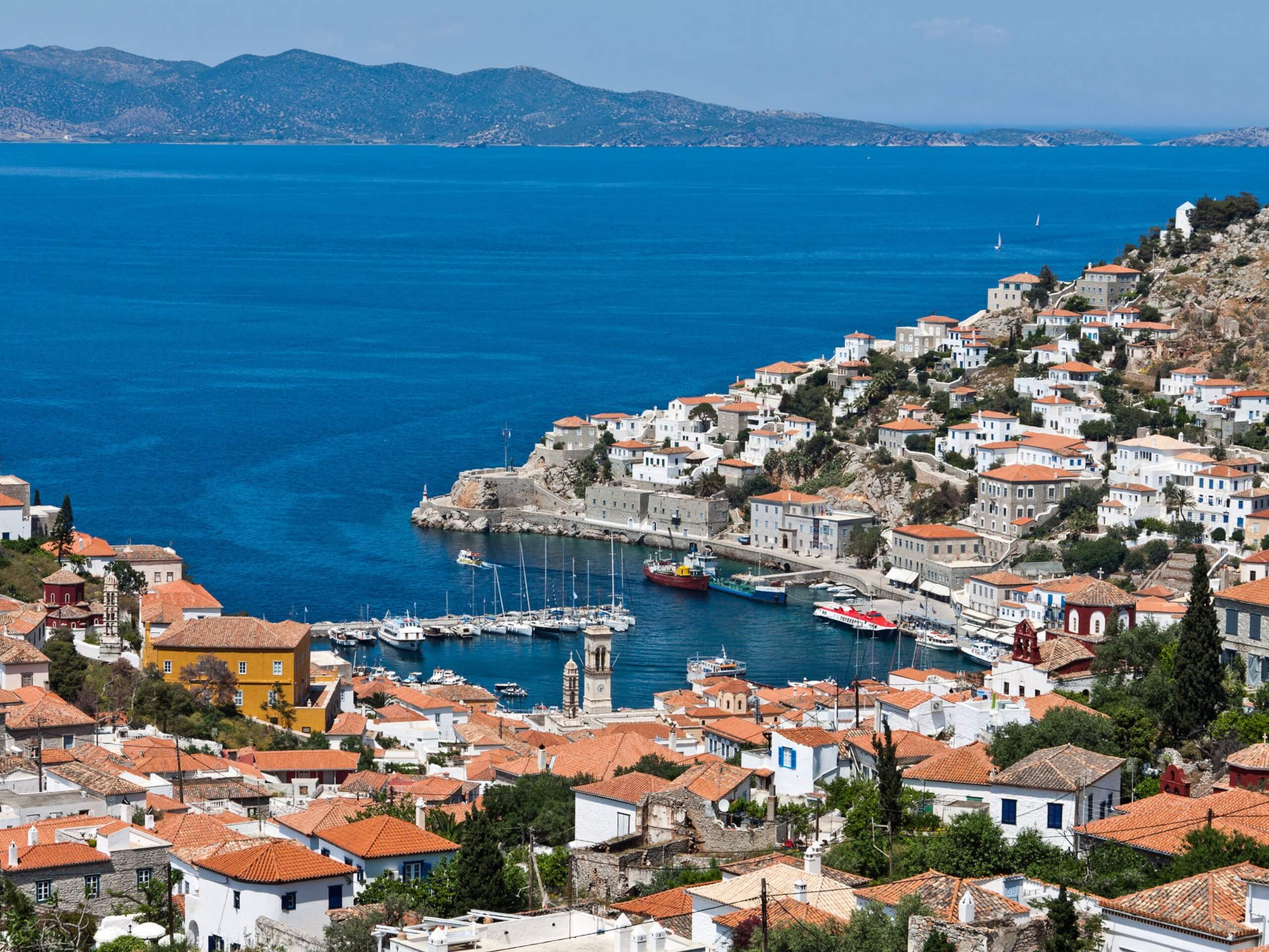 Hydra Island in Greece