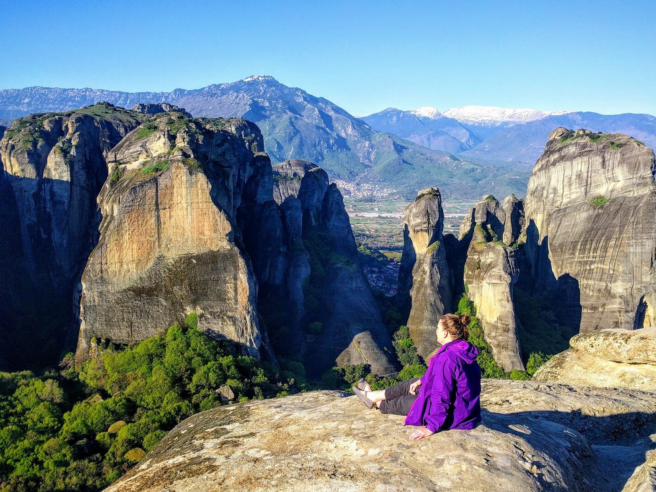 Hiker in Meteora