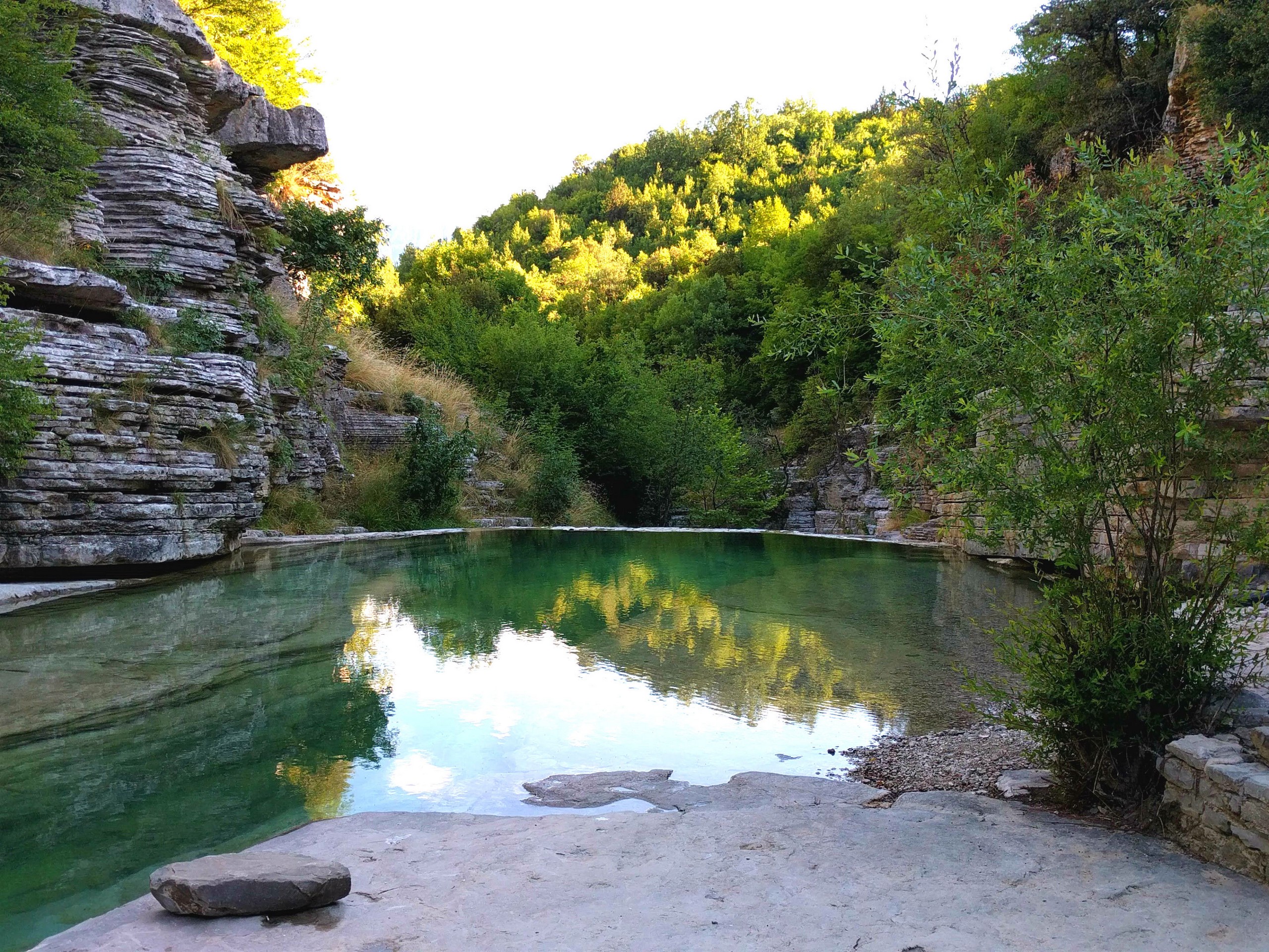 Beautiful small beach in Zagori region, Greece