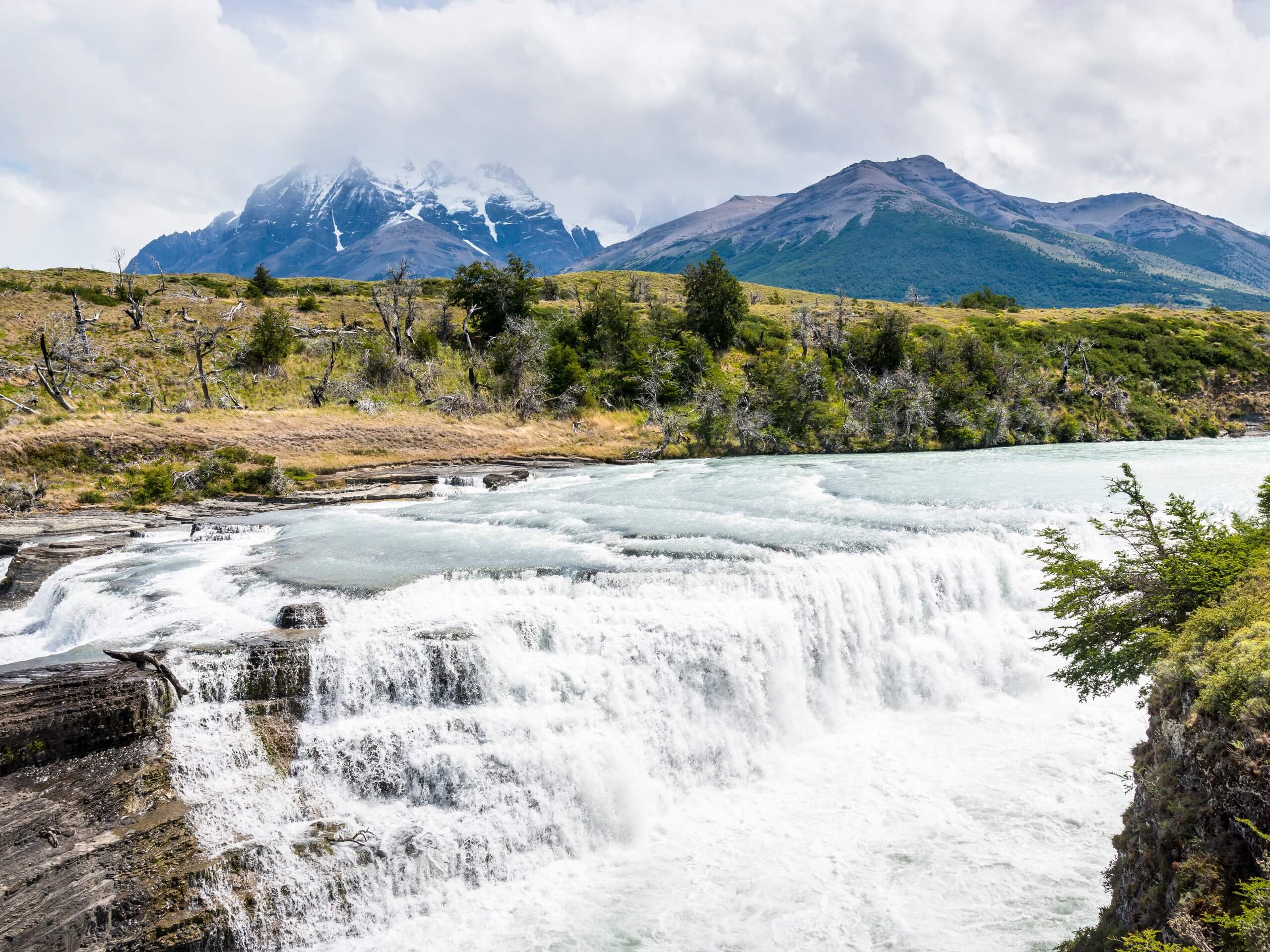 Paine Waterfalls in Patagonia