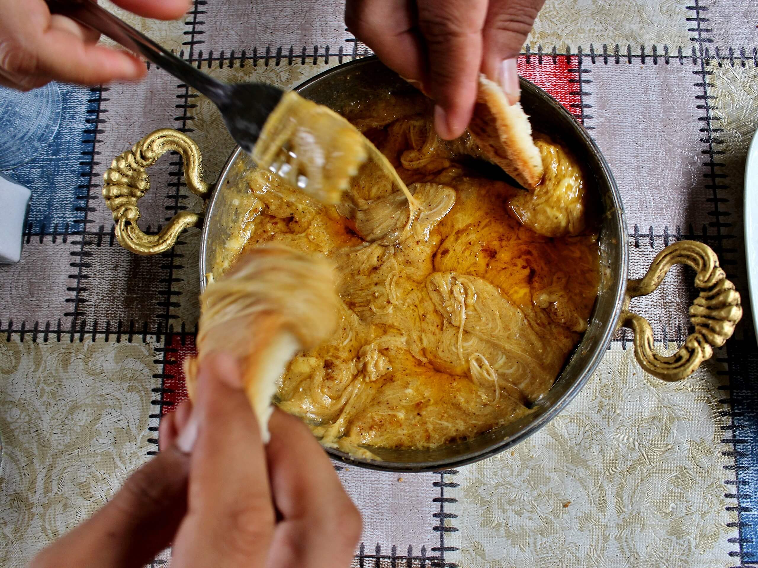 Tasting the local cuisine in Pontic Alps, Turkey