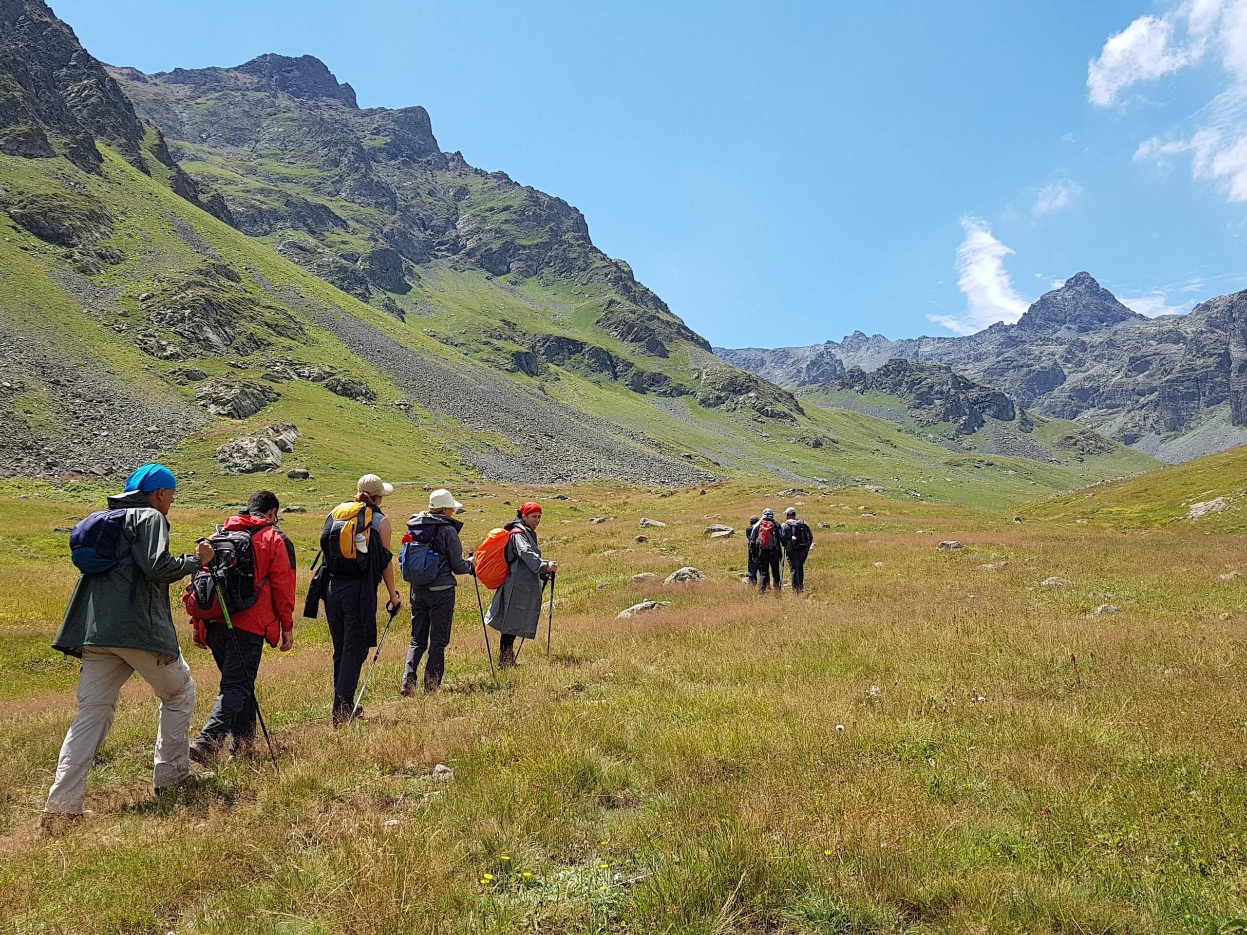 Group of trekkers in Turkey